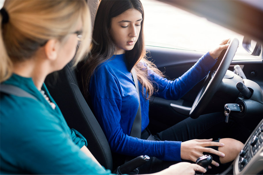 Teen Driving Student with Instructor in San Diego